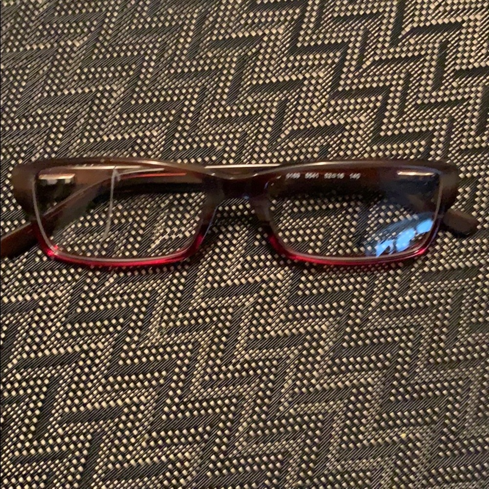 Eyeglasses one of the lenses are cracked